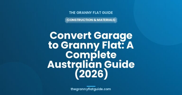 convert garage to granny flat