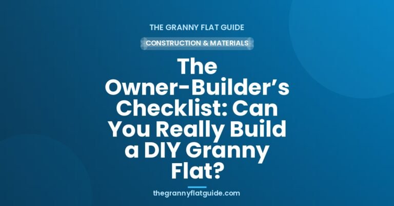 diy granny flat checklist