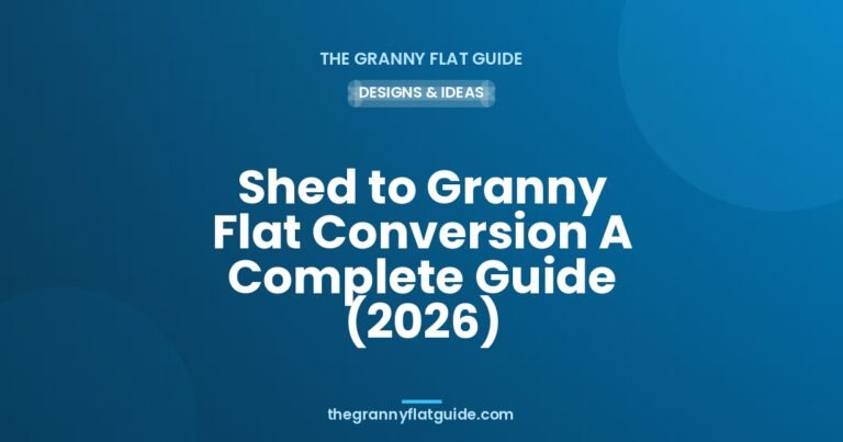 convert shed to granny flat