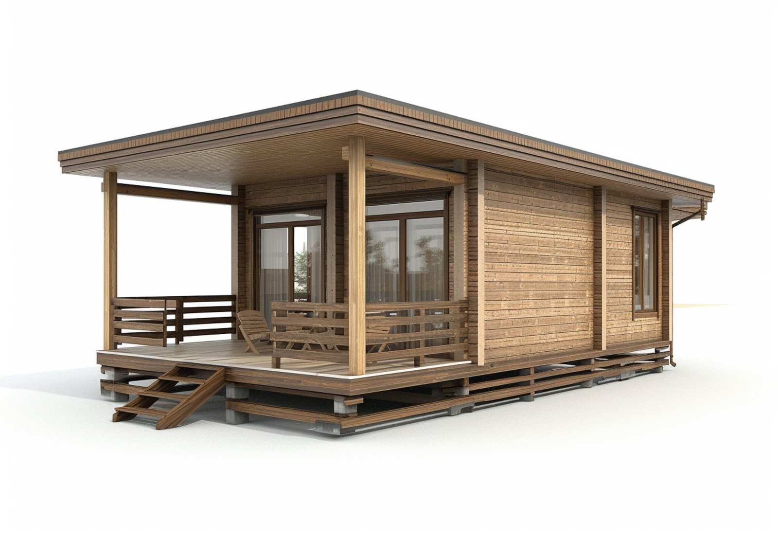 Small one bedroom granny flat built in an Australian backyard
